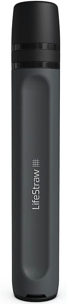 LifeStraw Peak Series Personal Water Filter for Hiking, Camping, Travel, and Emergency Preparedness, 1 Pack, Mountain Blue