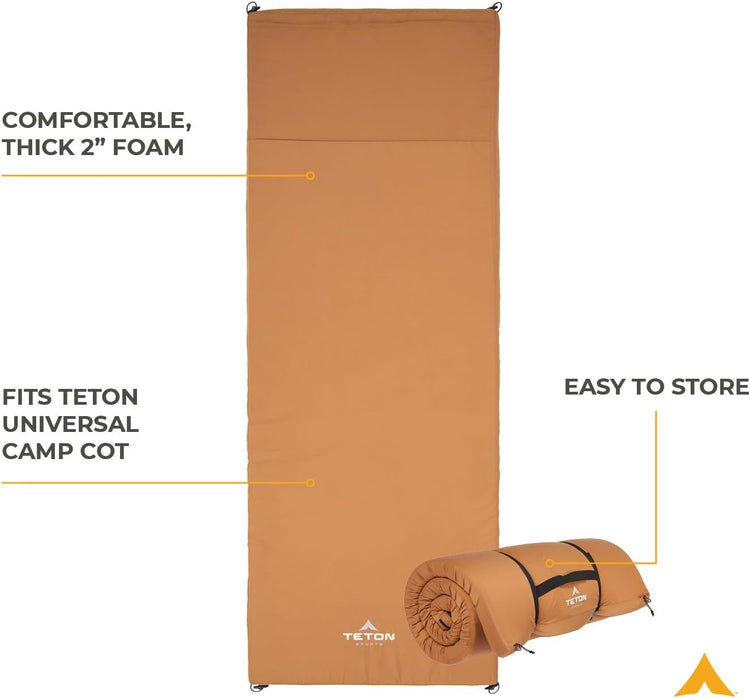 Teton Canvas Camp Pad, Sleeping Pad for Car Camping